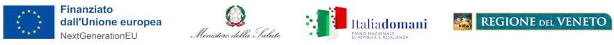 Finanziato dall'Unione Europea NextGeneration EU - Ministetro della salute - Italia domani piano nazionale di ripresa e resilienza - regione vento