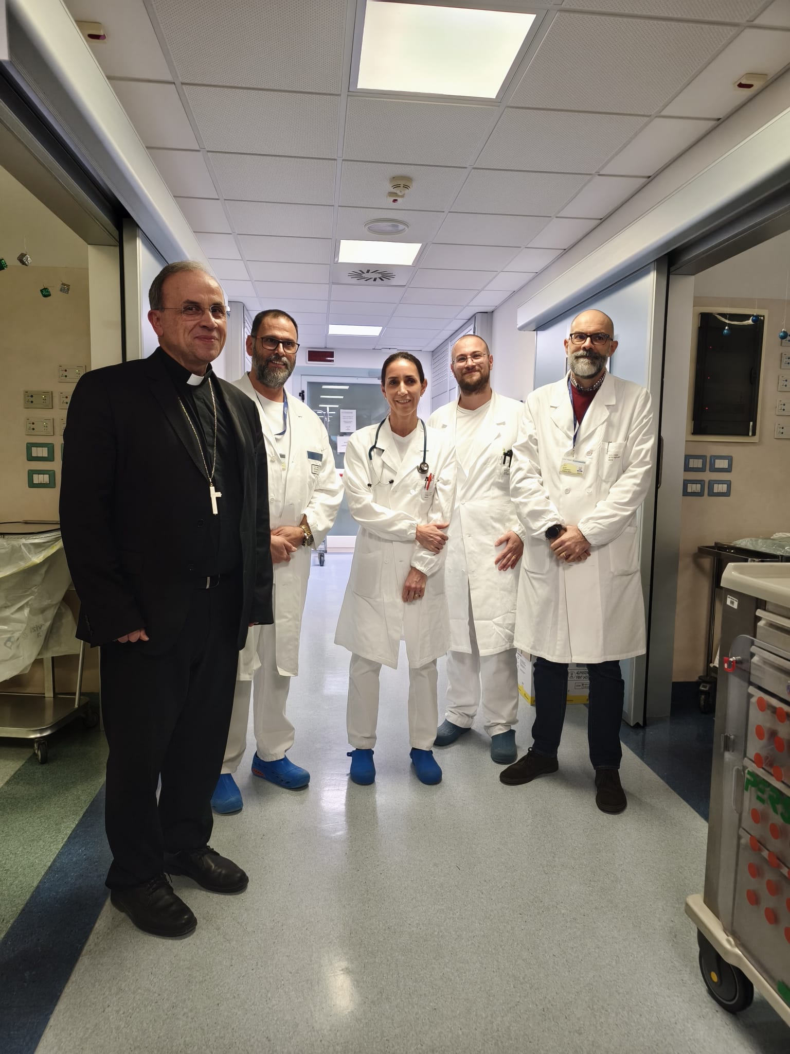 Da sinistra Monsignor Pompili, Ortolani, Tomei, Bonetti, Sette.jpeg